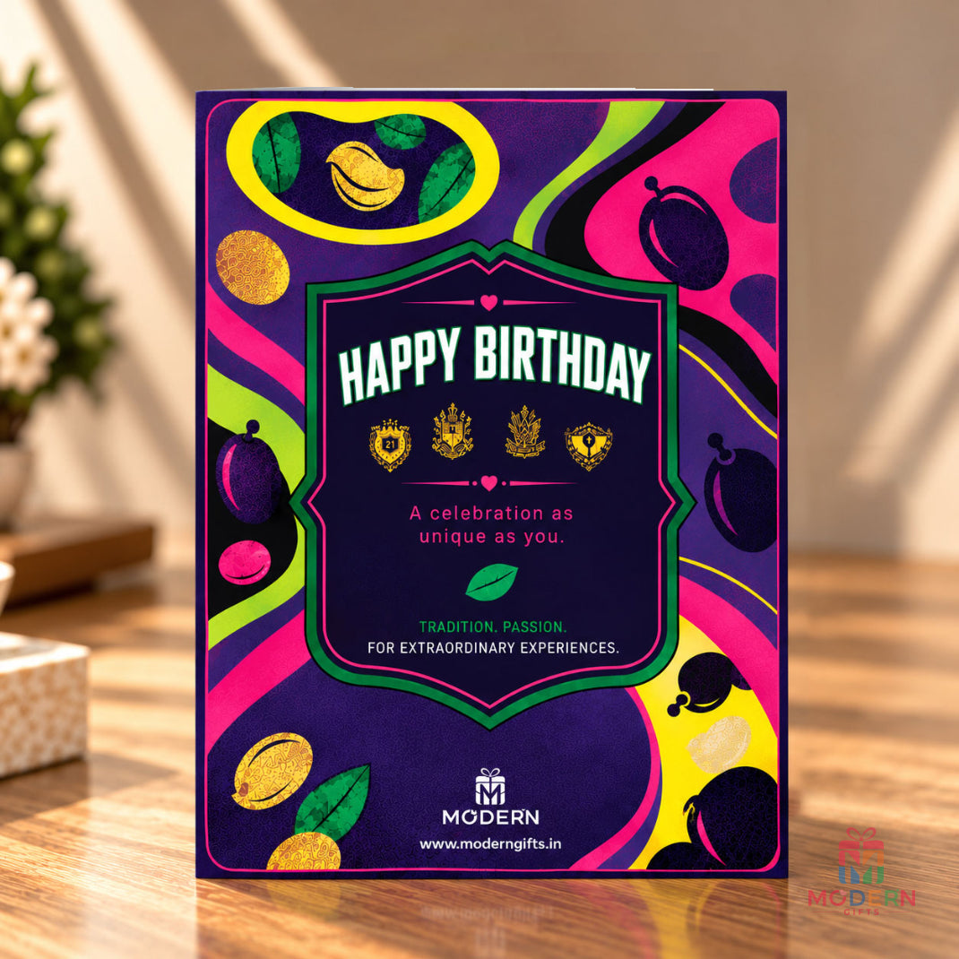 Minty Jamun Birthday Greeting Card