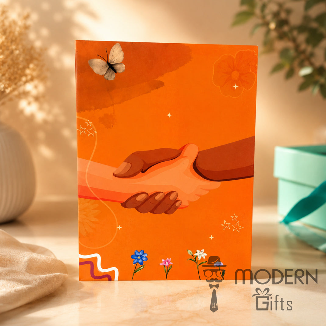 Friendship Greeting Card with photo magnet
