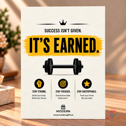 Gym Motivation Greeting Card