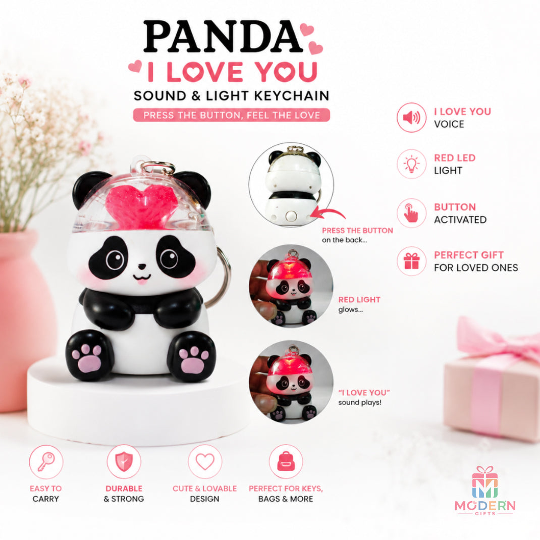 Panda LED Keychain