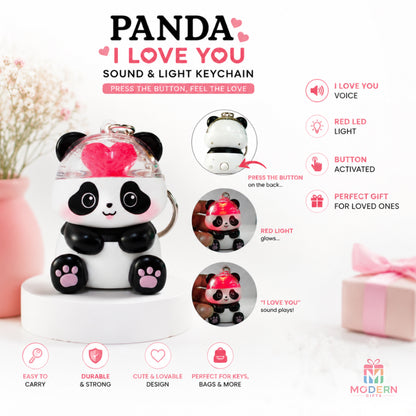 Panda LED Keychain