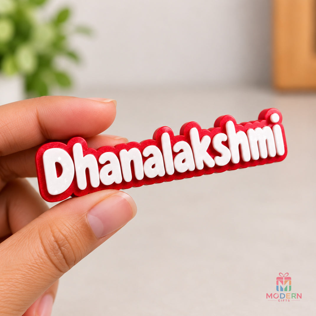 Single Glow Name Magnet - 12 Letters