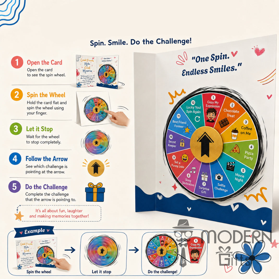 Friendship Spin Challenge Greeting Card