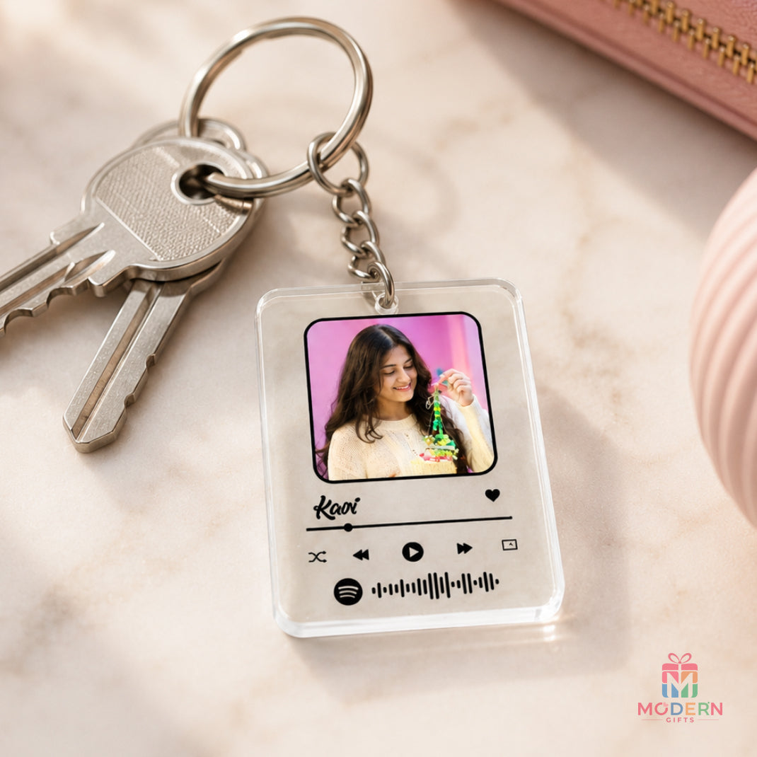Acrylic Spotify Keychain