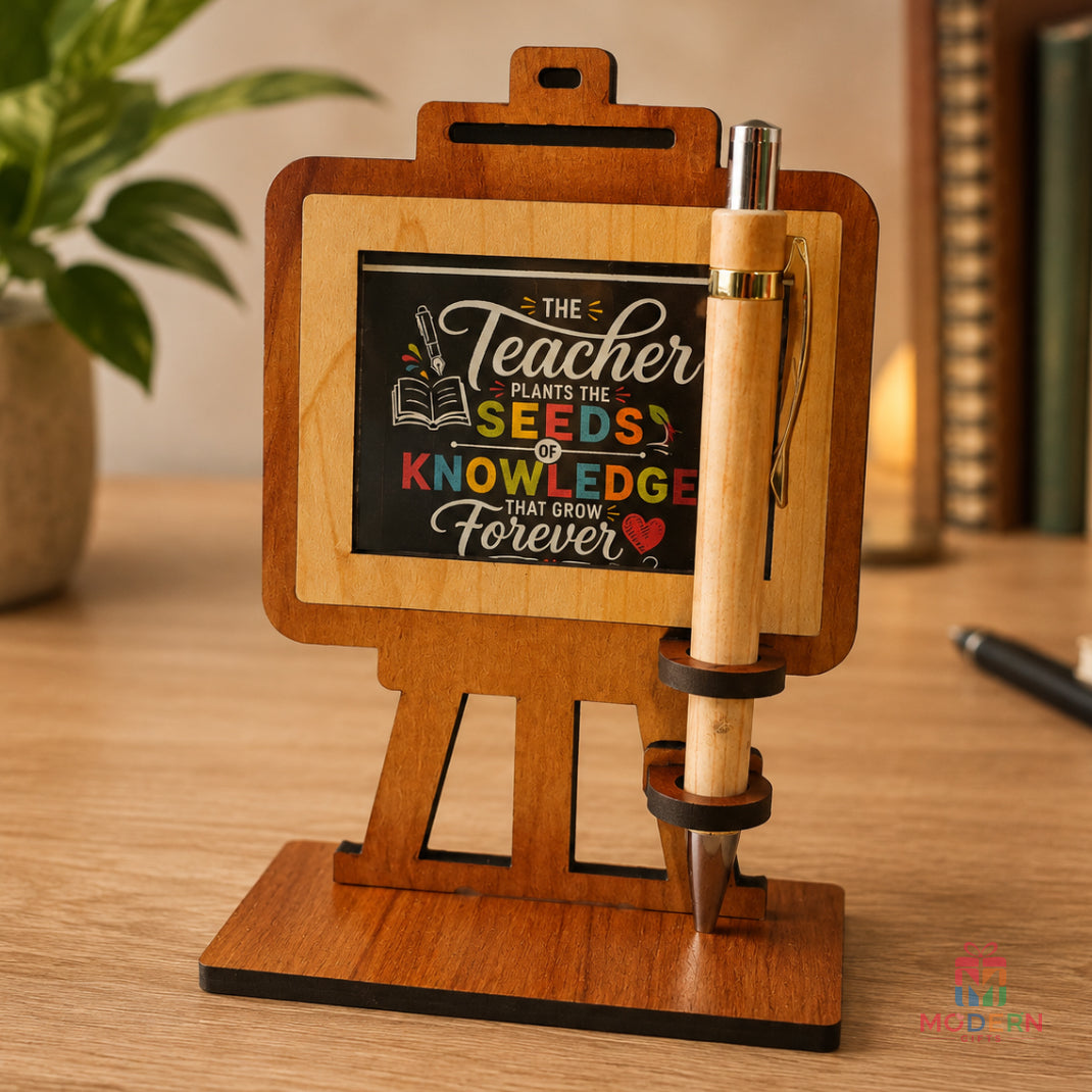 Wooden Pen Stand