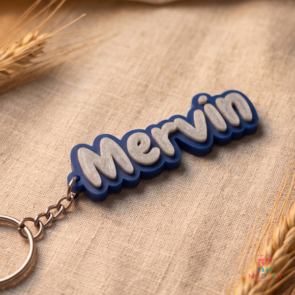 Glow Name Keychain