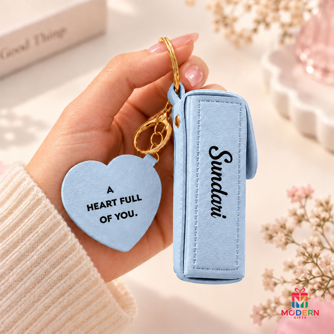 Customised Lipstick Pod Keychain