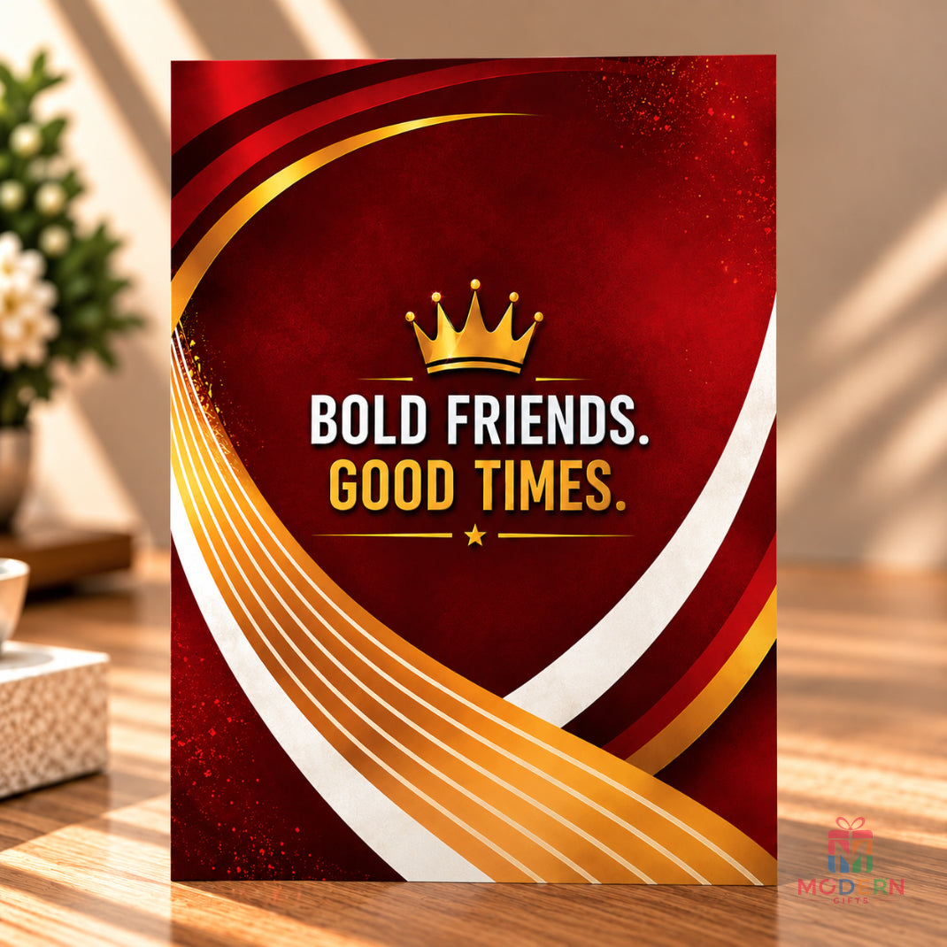 King Maker Friendship Greeting Card