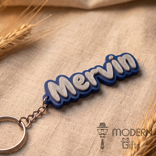 Glow Name Keychain