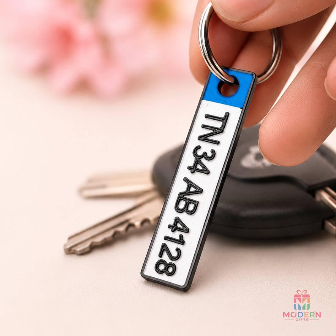 Bike Plate Keychain