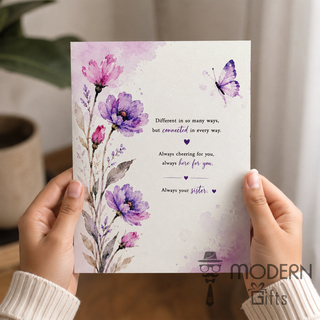 To My Sister Greeting Card With Name Magnet