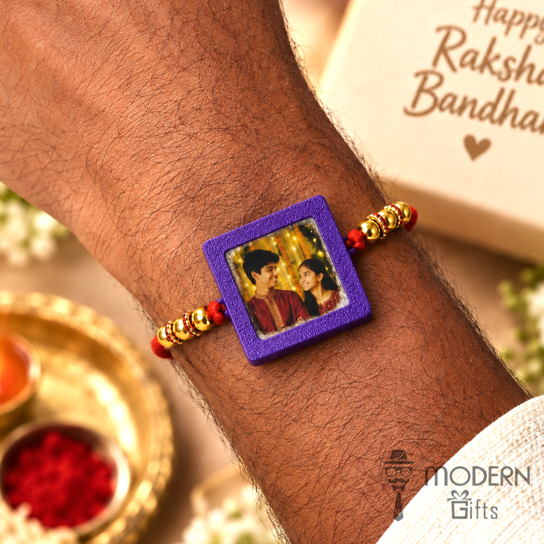 Fire Reveal Photo Rakhi