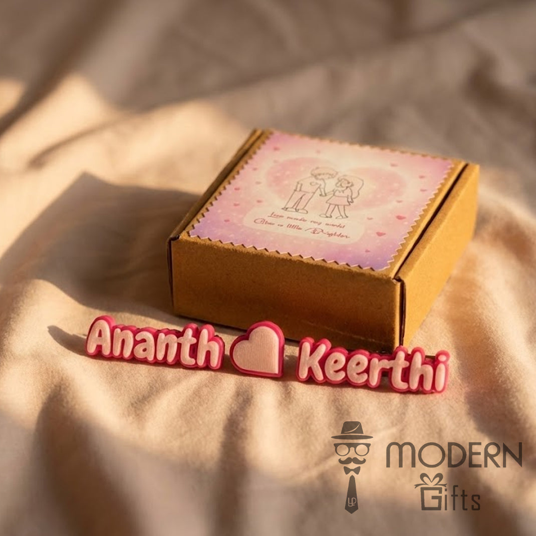 Couple Glow Name Magnet