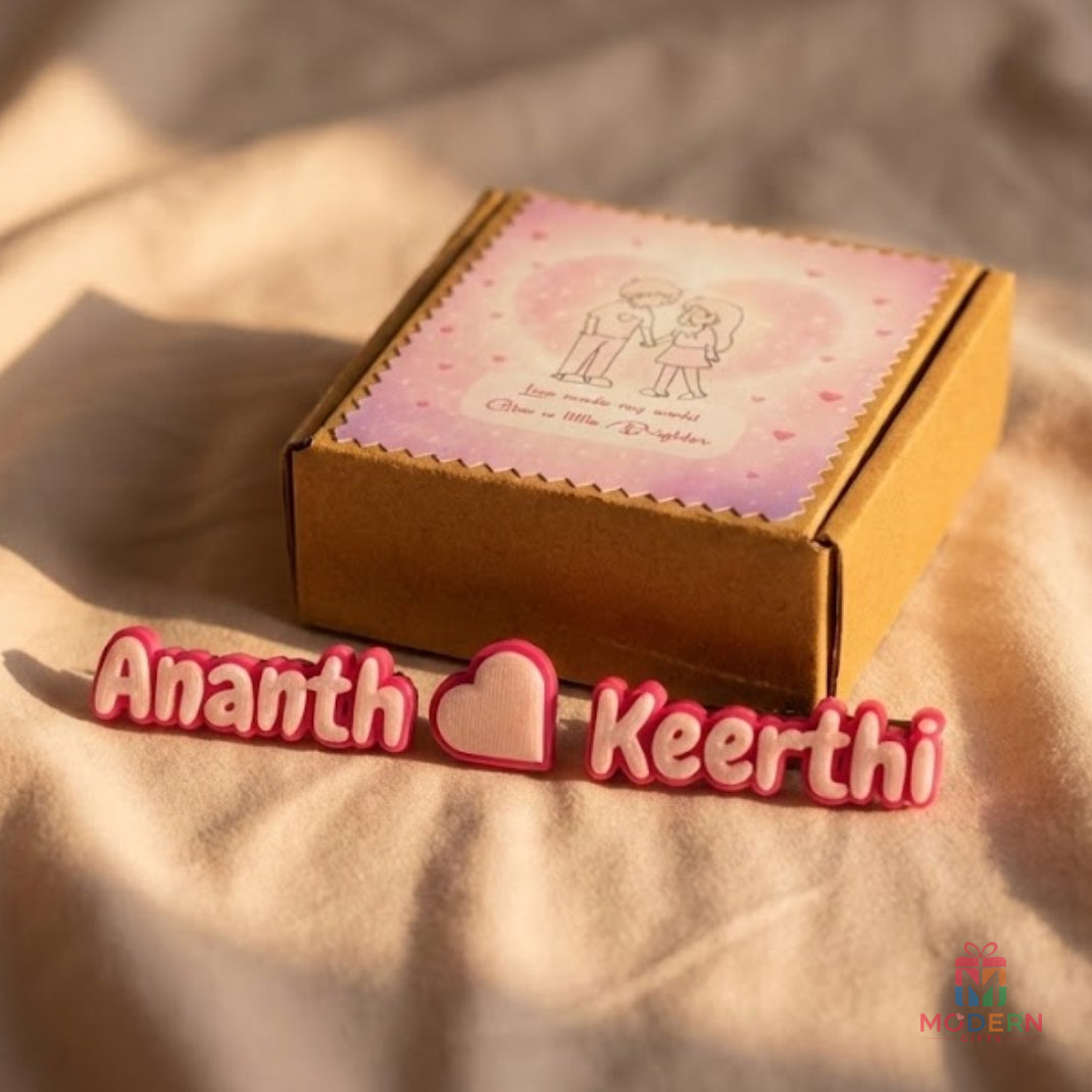 romantic couple name magnet gift, Husband and wife Gifts 