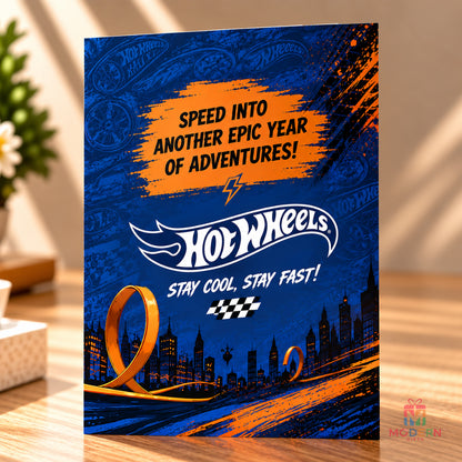 Hot Wheels One Cool Champ Greeting Card