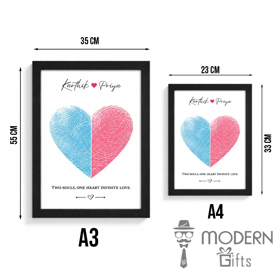Heart Fingerprint Frame