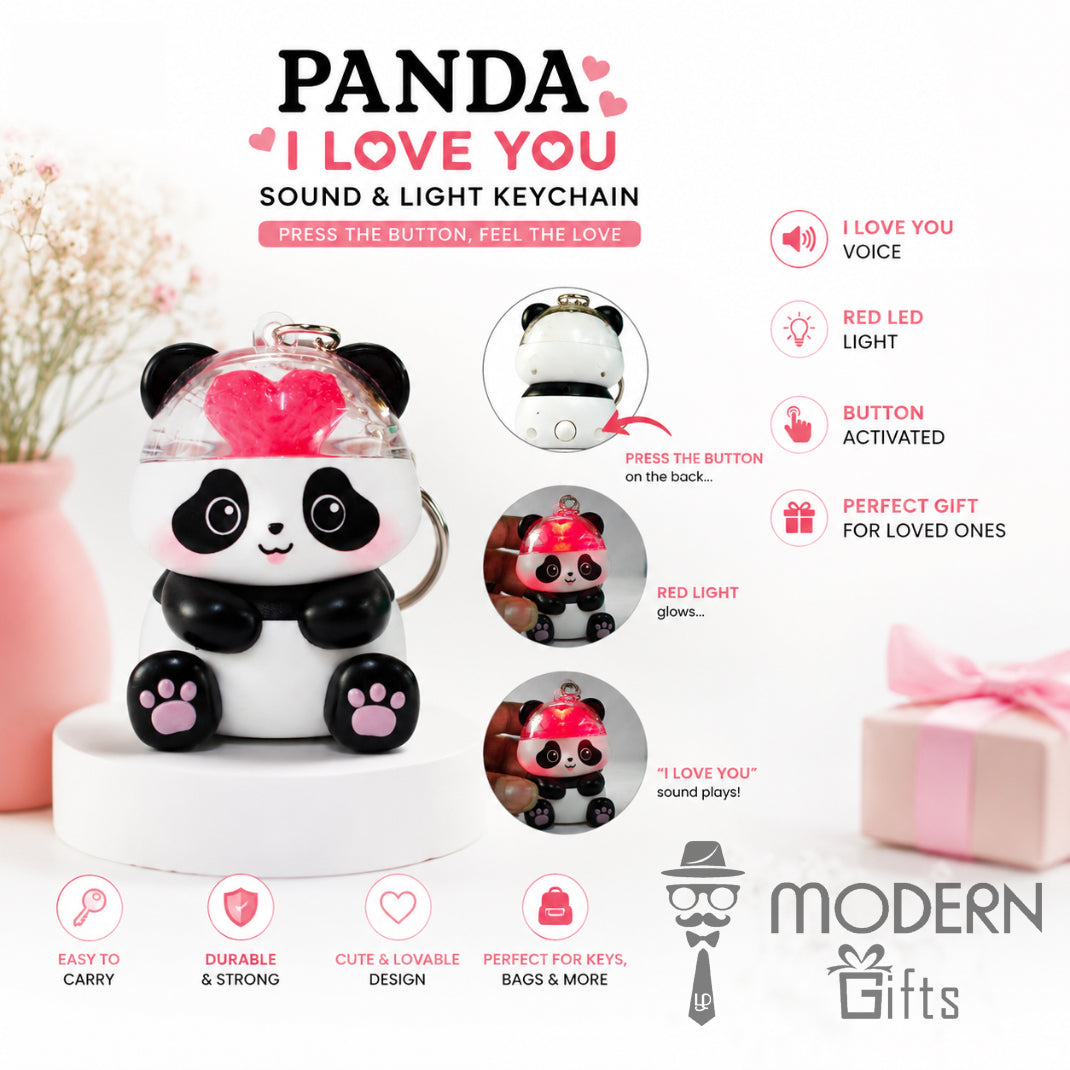 Panda LED Keychain