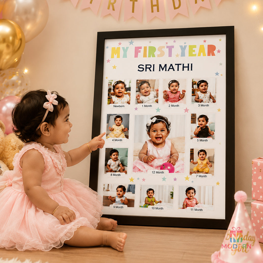 Baby First Year Photo Frame
