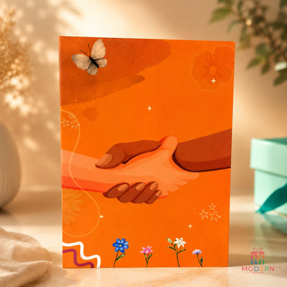 Friendship Greeting Card with photo magnet