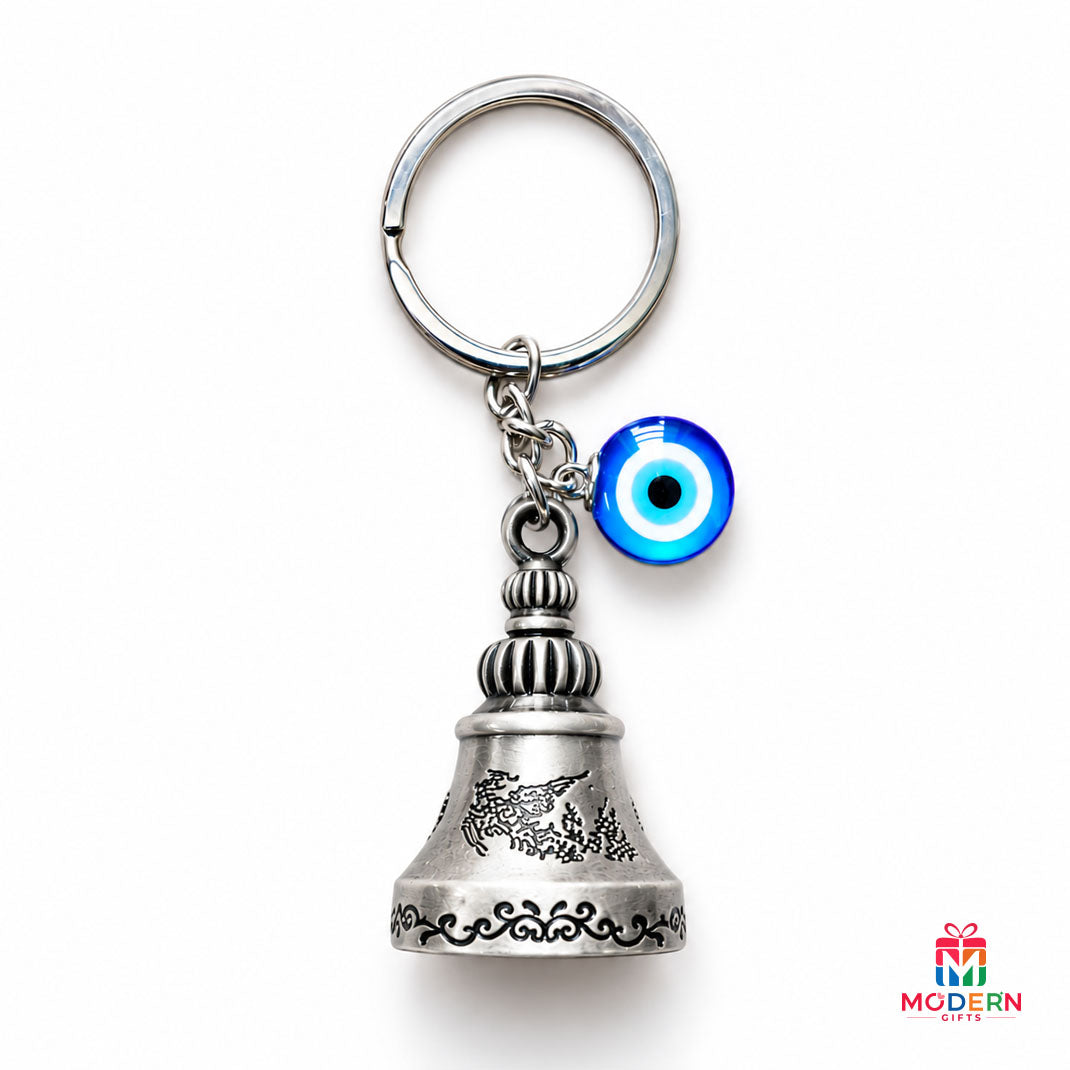 Evil Eye Bell Keychain