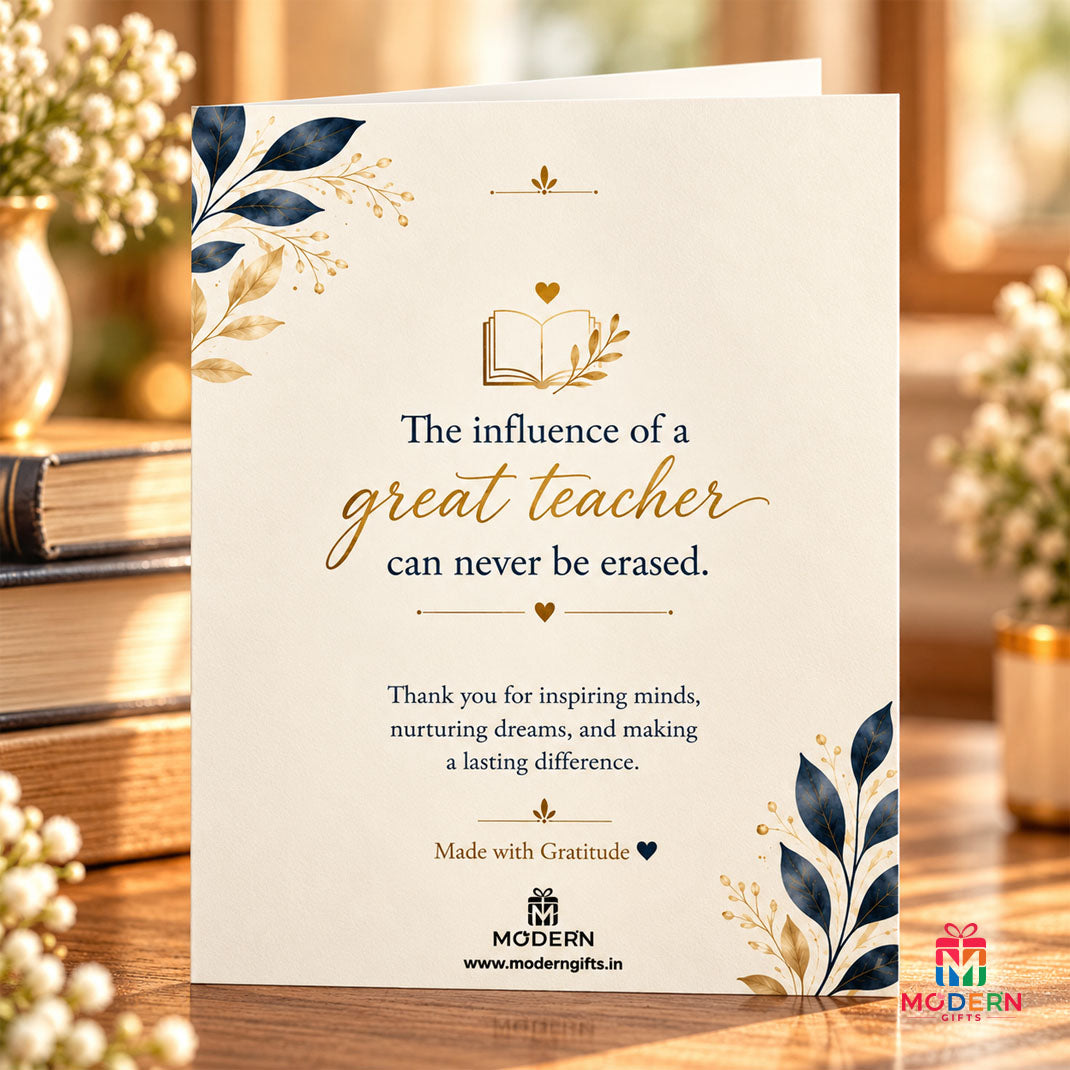 Thank You Teacher Greeting Card