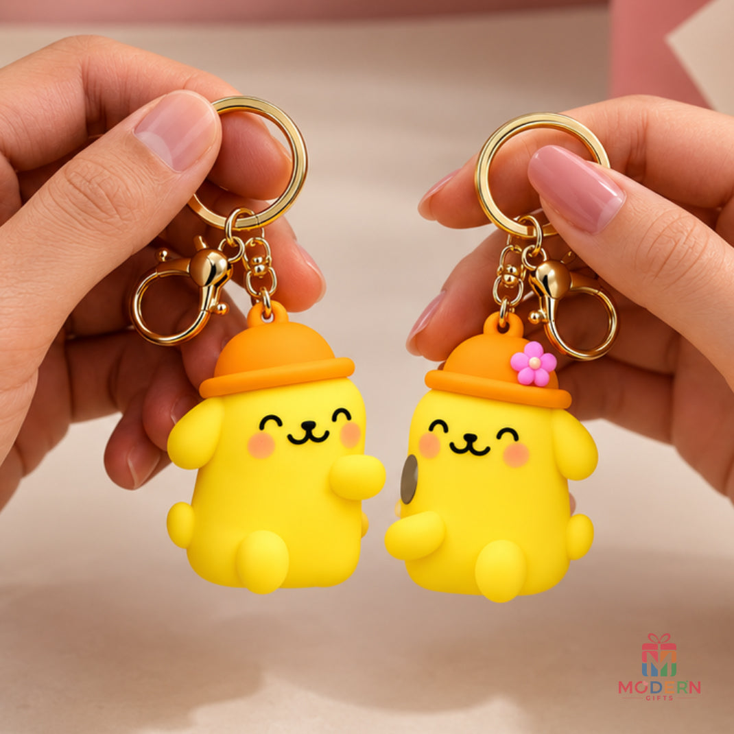 Couple Magnetic Keychain