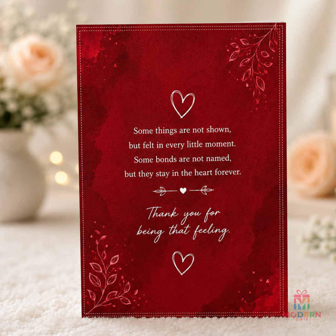 Feelings Jhumka Greeting Card