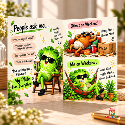 Proud to Be Vegetarian Greeting Card