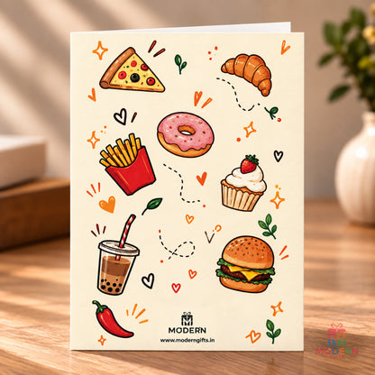 Foodie Lover Greeting Card