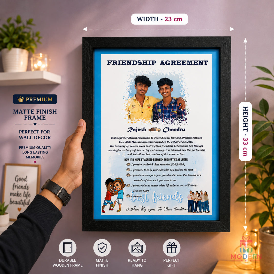 Friendship Agreement Frame
