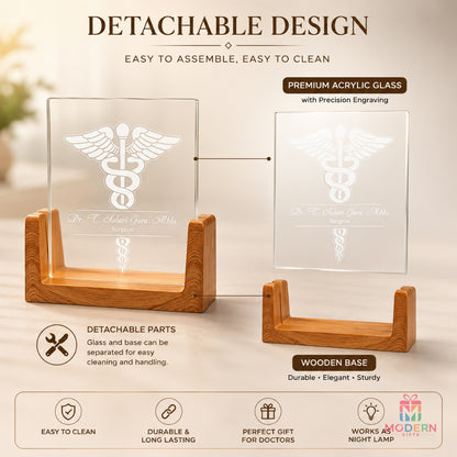 Glass Light Stand For Doctors