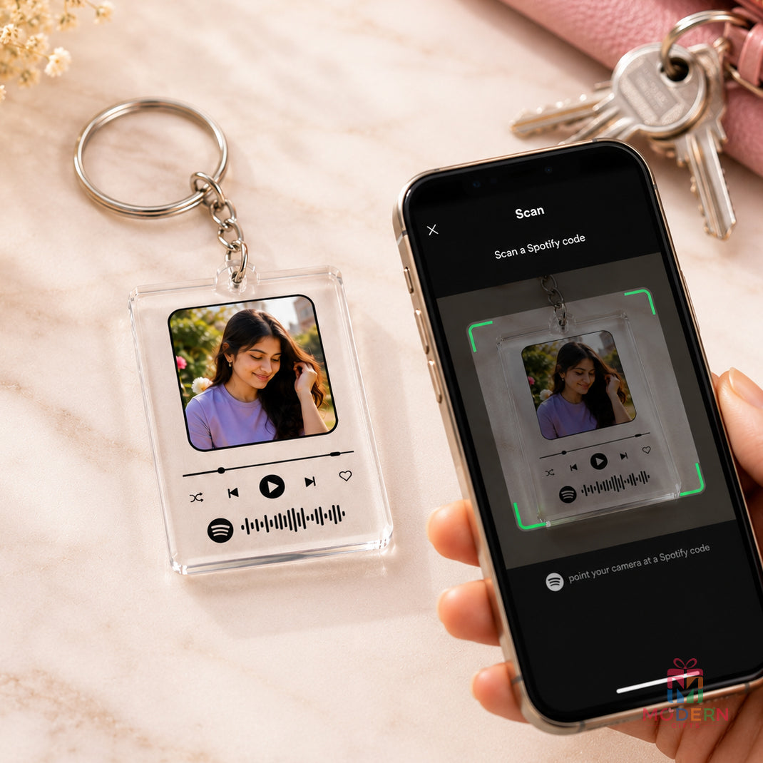 Acrylic Spotify Keychain