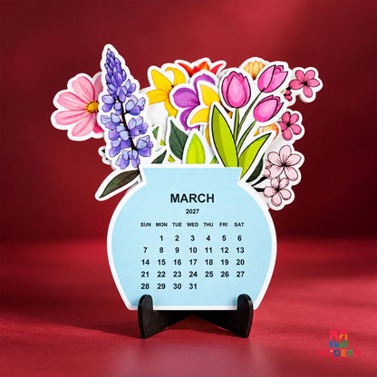 Flowerpot Calendar Stand