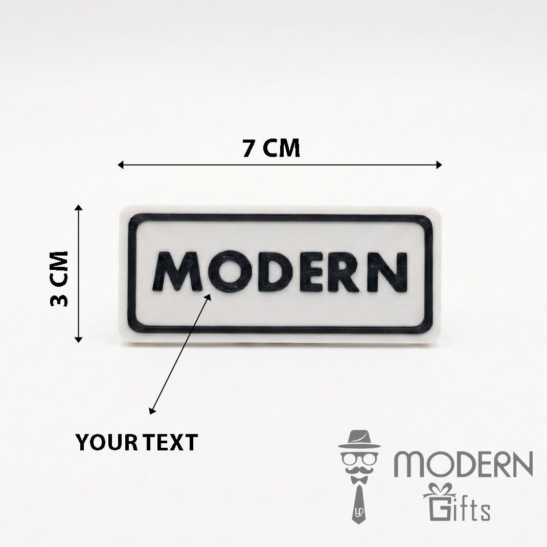 customized magnetic name badge