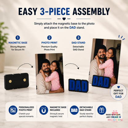 Dad Magnetic Photo Stand