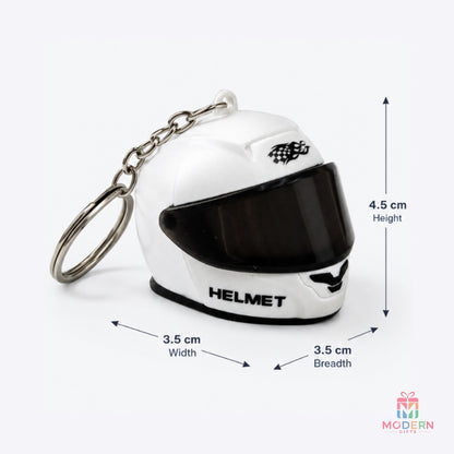 LED Name Helmet Keychain
