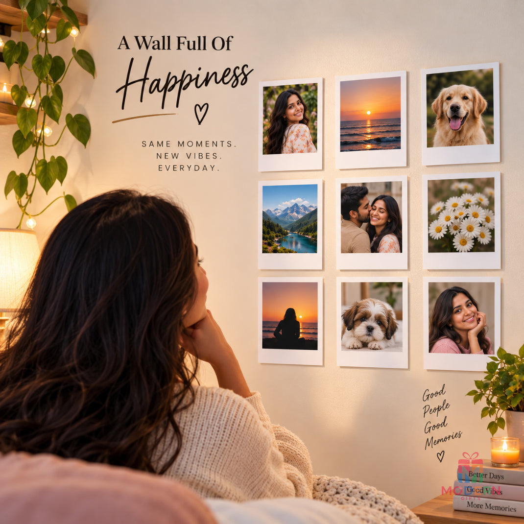 Wall of Polaroids