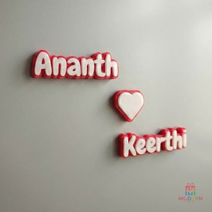 Couple Glow Name Magnet