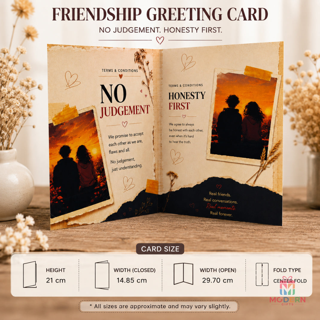 Friendship Terms and Conditions Greeting Card