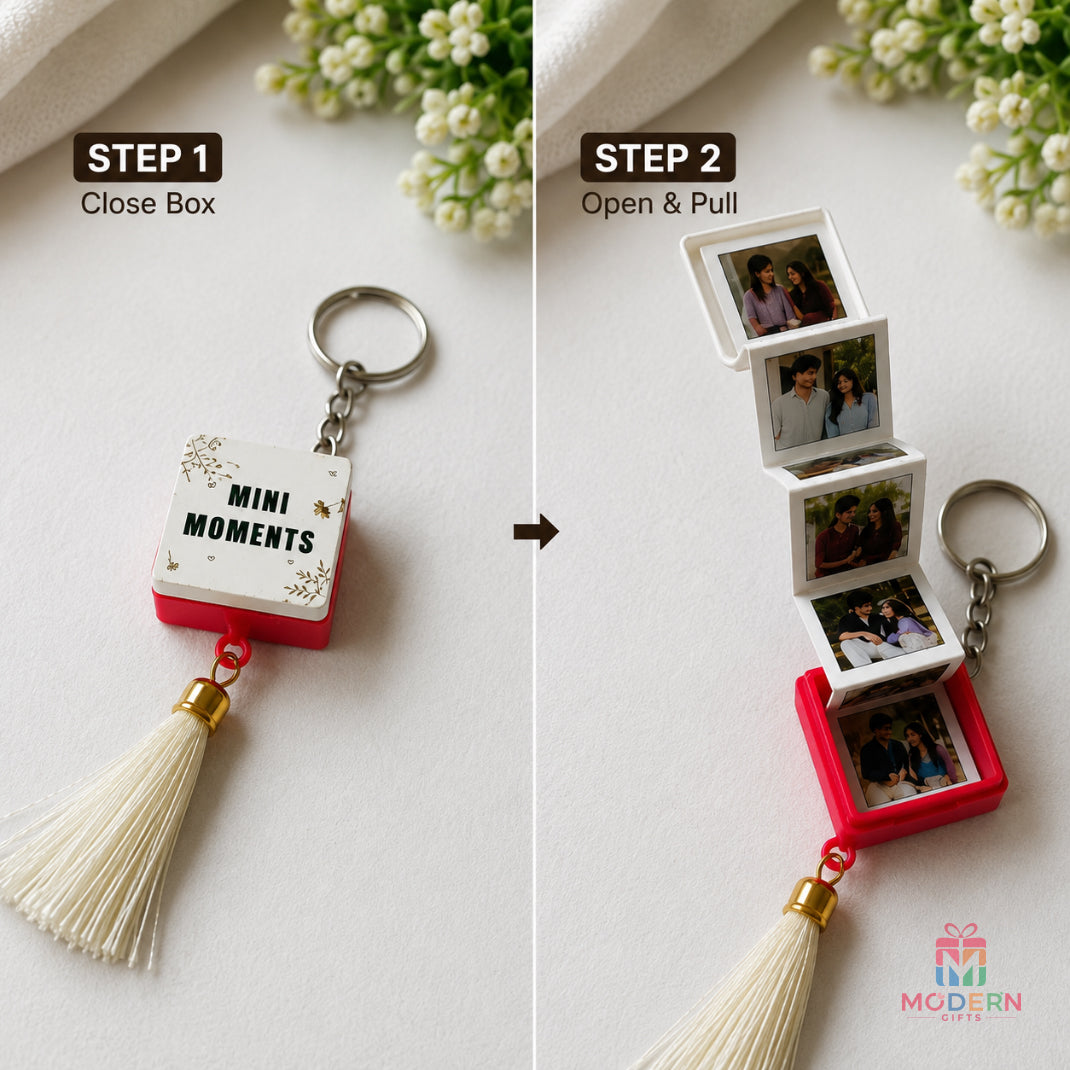 Photo Polaroid Keychain