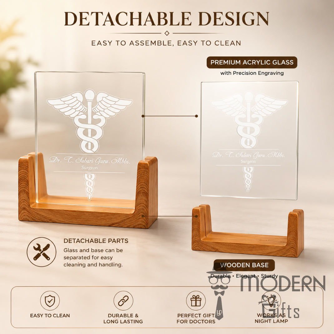 Glass Light Stand For Doctors