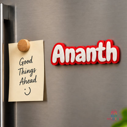 Single Glow Name Magnet