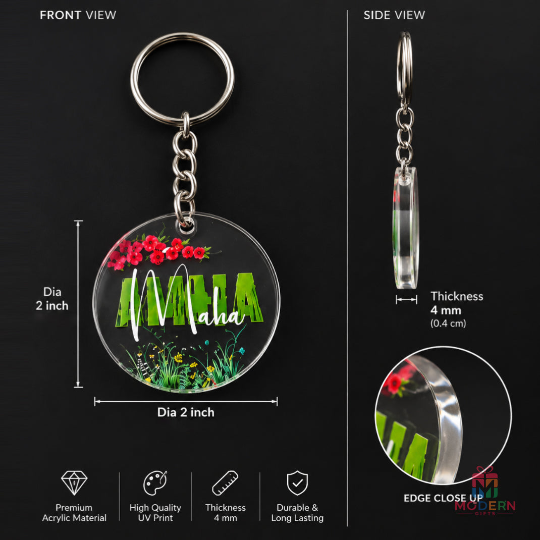 Acrylic Mom Keychain