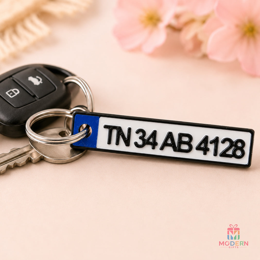 Bike Plate Keychain