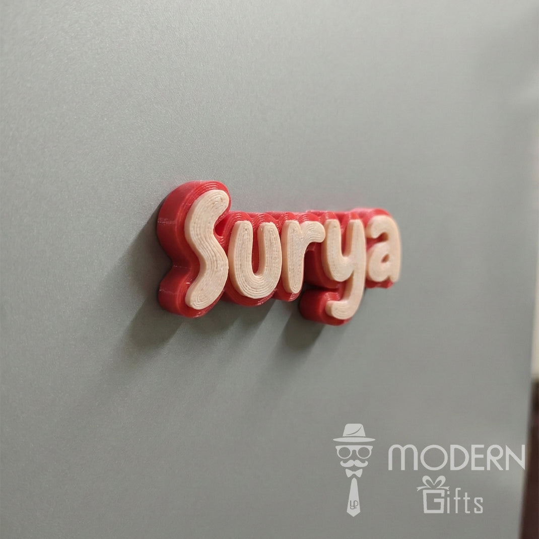 Single Glow Name Magnet