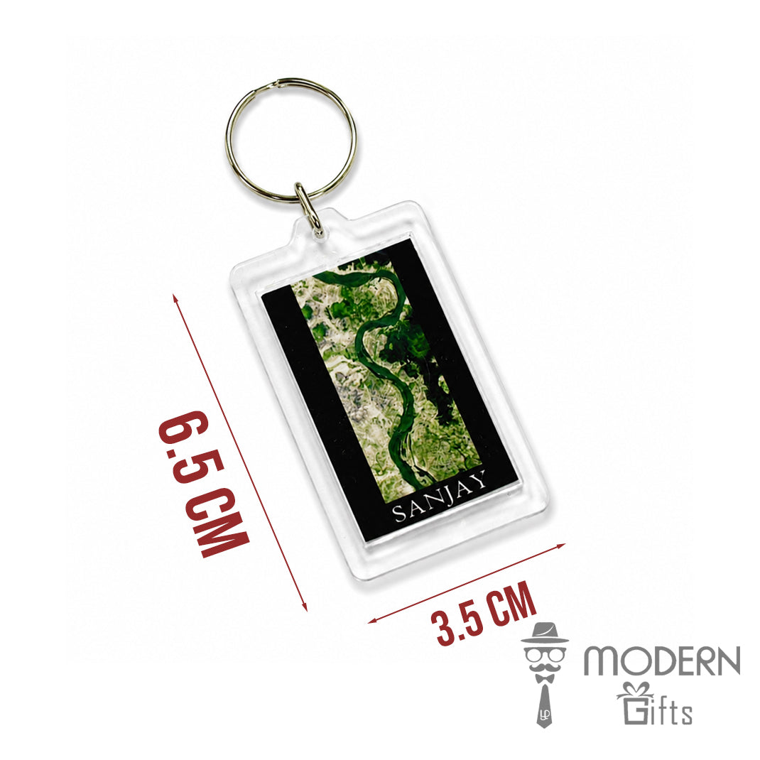 Transparent Landsat Keychain