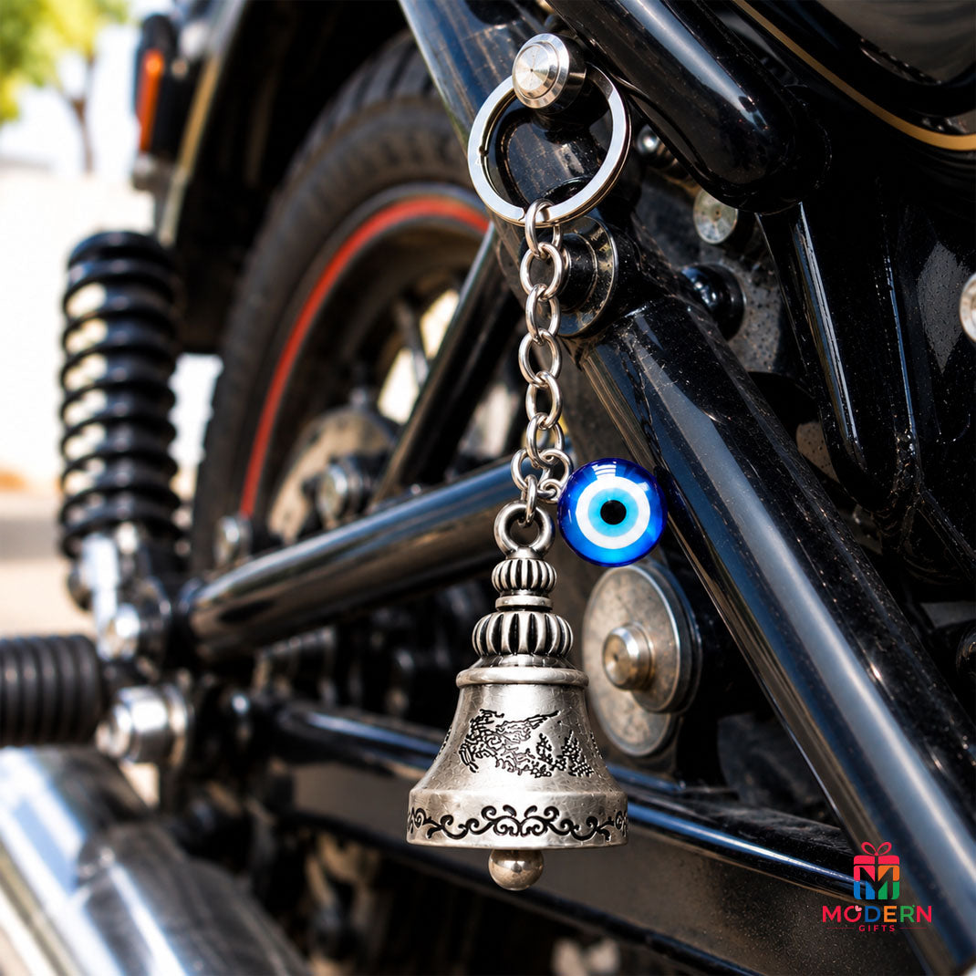 Evil Eye Bell Keychain