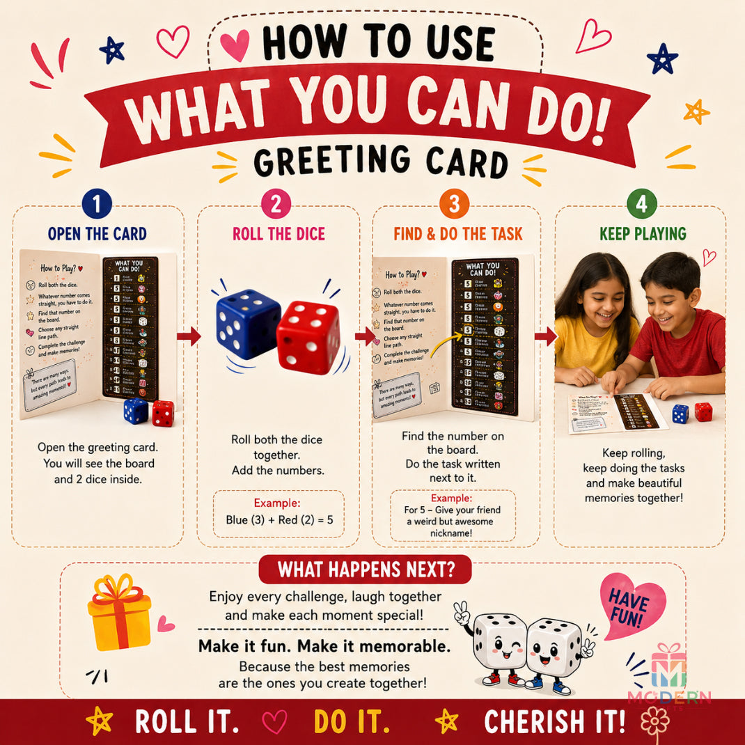 Friendship Dice Greeting Card