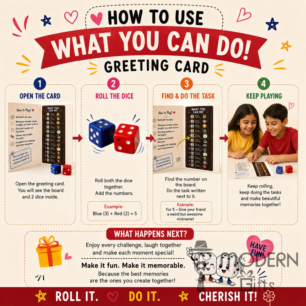 Friendship Dice Greeting Card