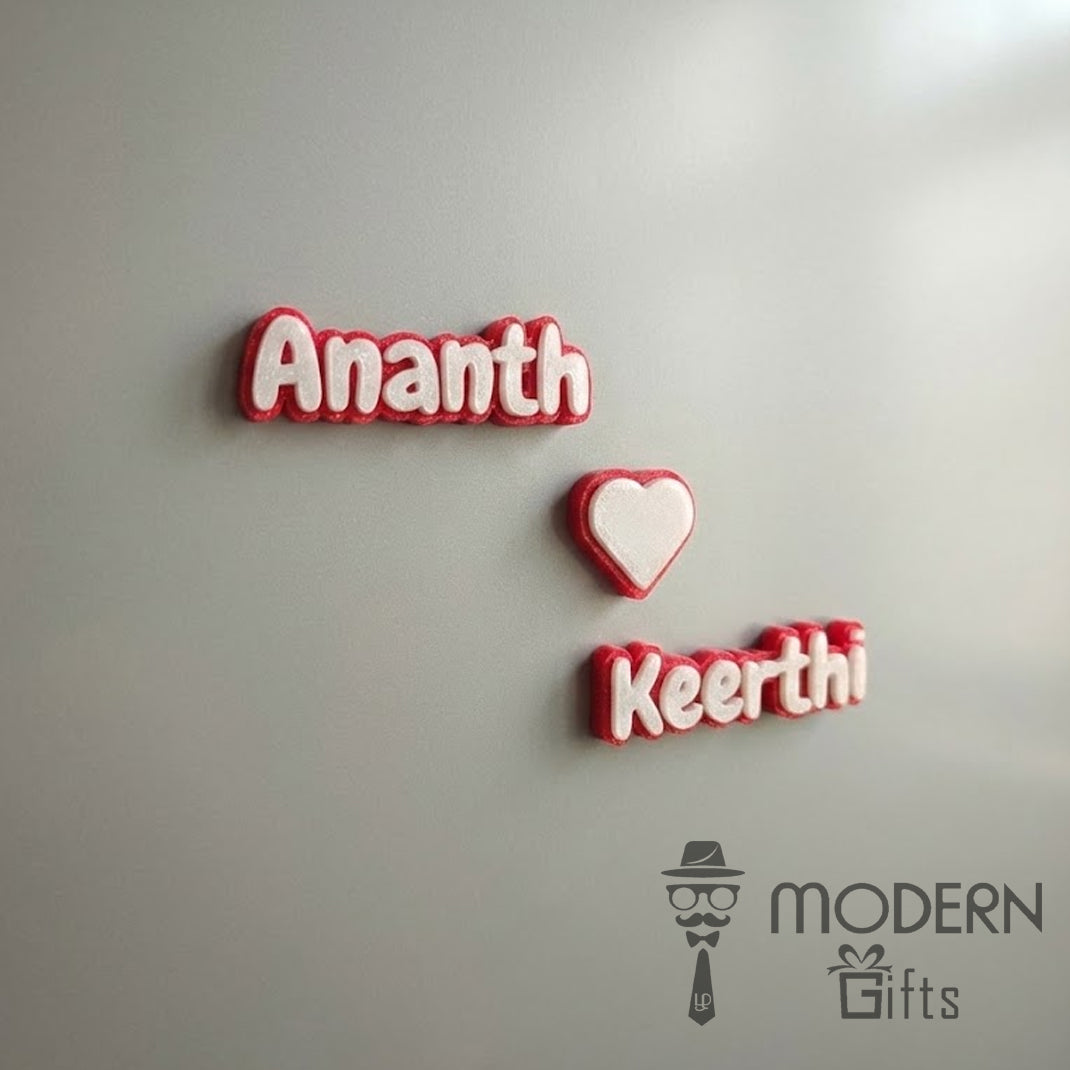 Couple Glow Name Magnet